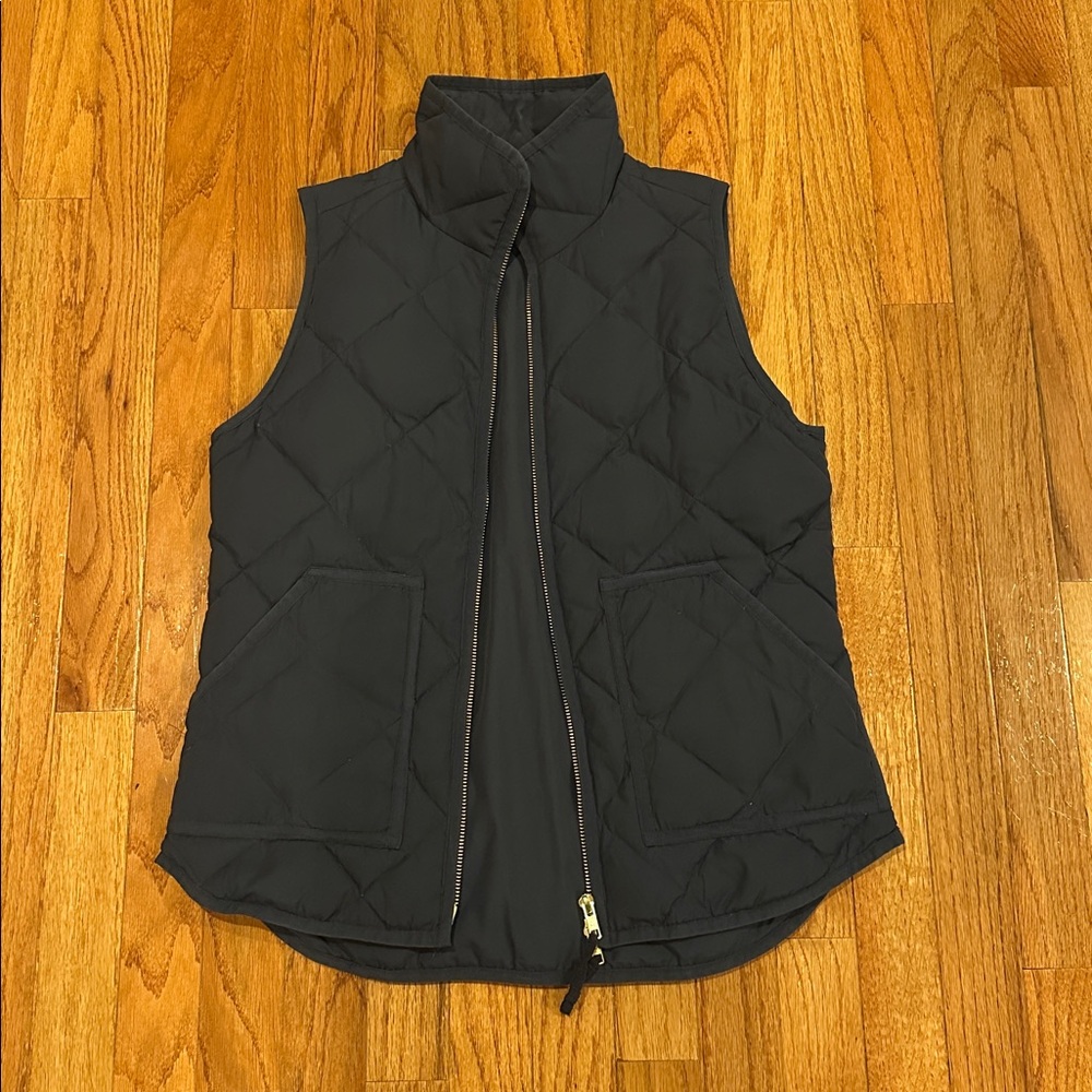J.Crew Navy Quilted Vest